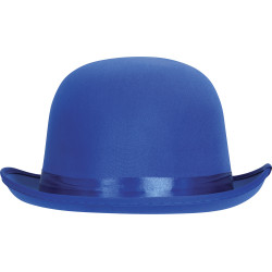 Modrý klobúk s mašľou